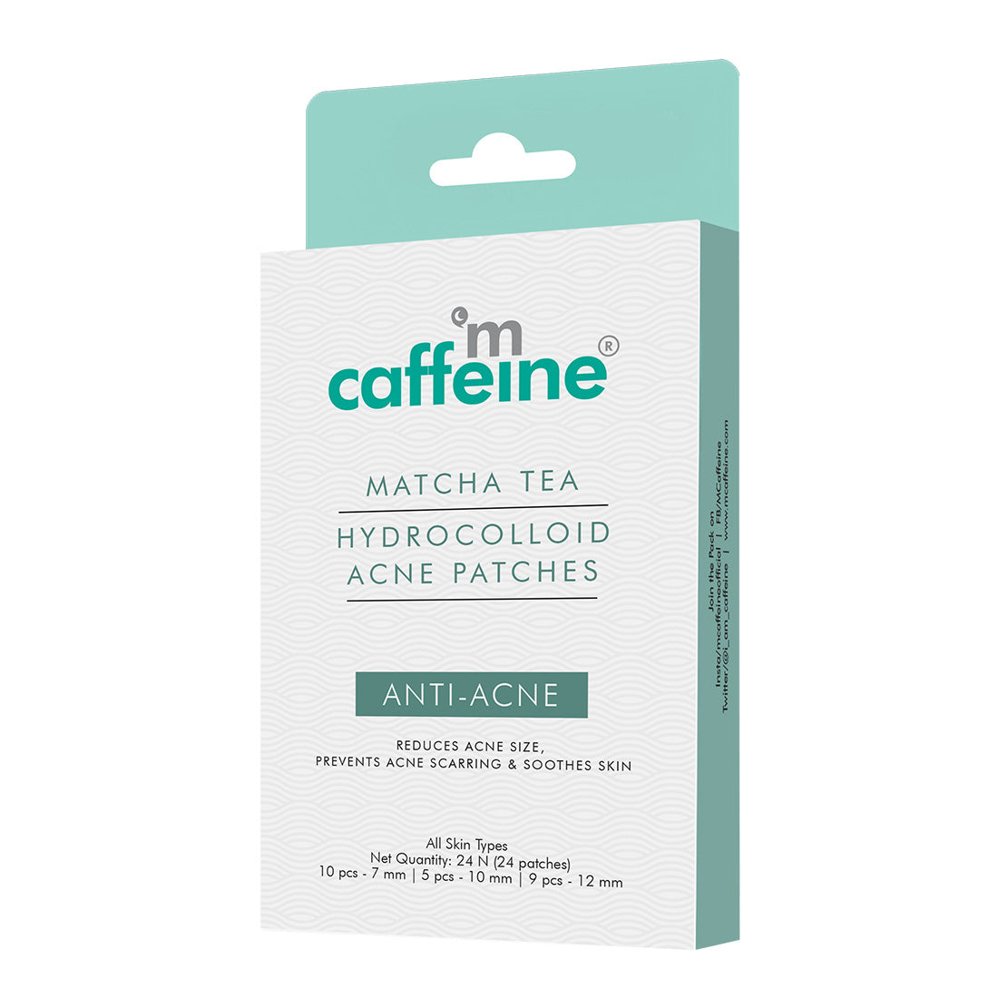 mCaffeine MATCHA TEA HYDROCOLLOID ACNE PATCHES