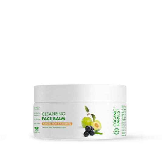 Cleansing Face Balm: Kakadu Plum & Acai Berry | For Men & Women | Brightens Skin - 80gm