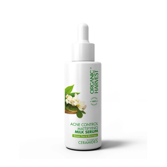 Acne Control Mattifying Milk Serum:Green Tea & Moringa For Women To Revitalizes Skin - 50ml