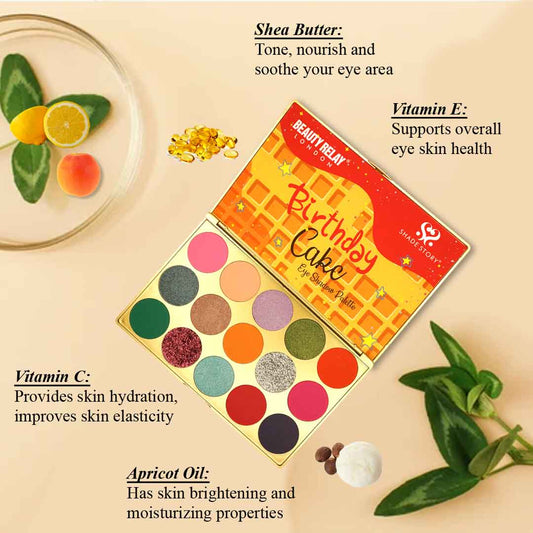 Birthday Cake Eye Shadow Palette - 45 gm