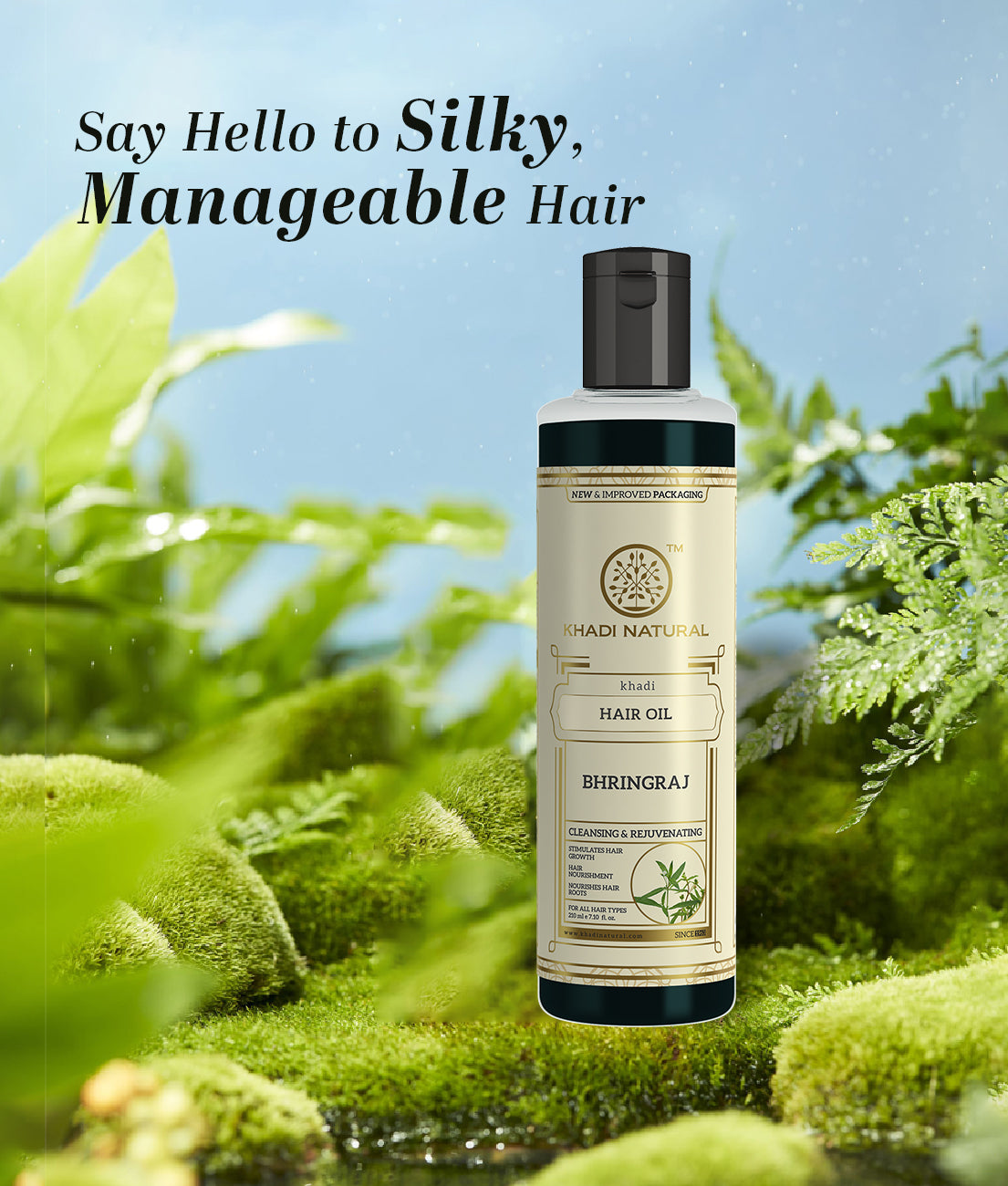 Khadi Natural Bhringraj Hair Oil Deep Conditioning Anti Hair Fall (210ml)