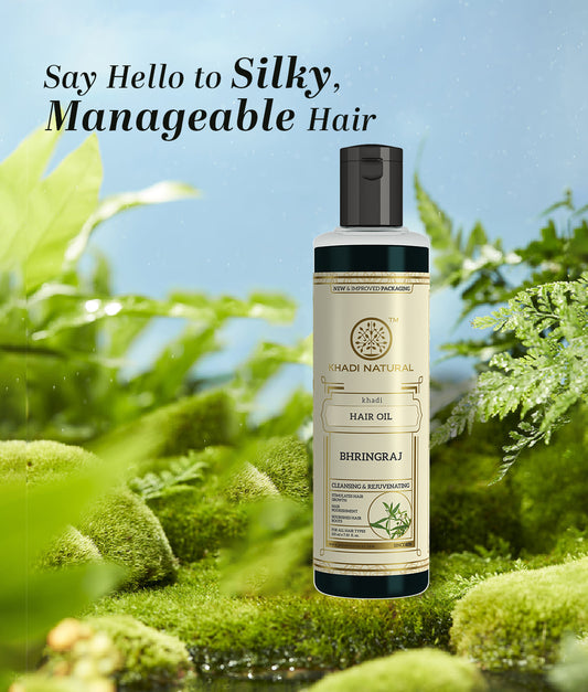 Khadi Natural Bhringraj Hair Oil Deep Conditioning Anti Hair Fall (210ml)