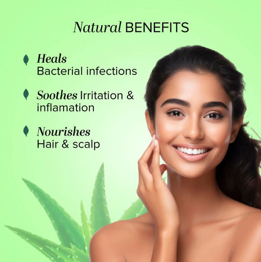 Khadi Natural Aloe Vera Gel With Liquorize & Cucumber Extracts - 500ml