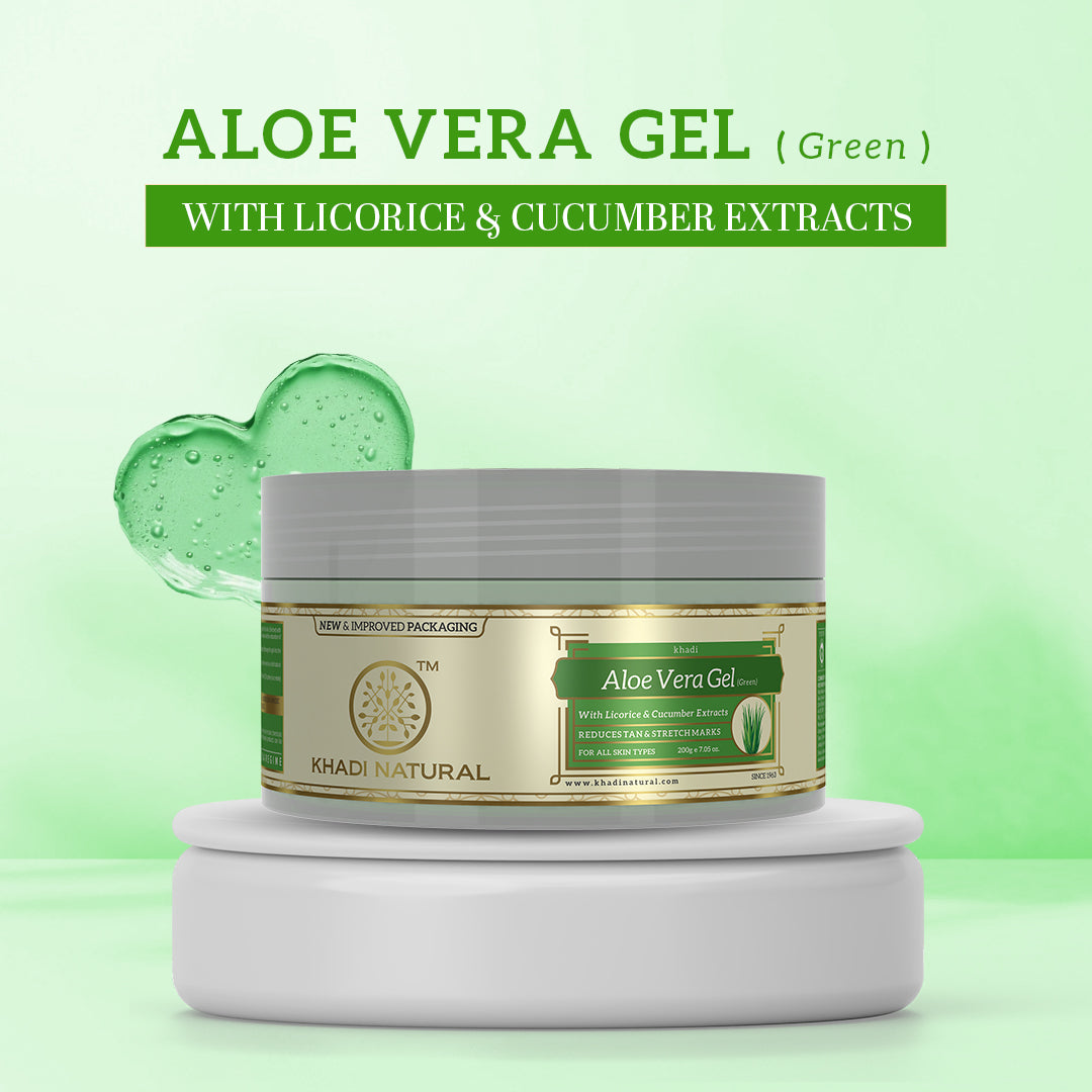 Khadi Natural Aloe vera Gel Hydrating & Soothing Skin Care (200g)