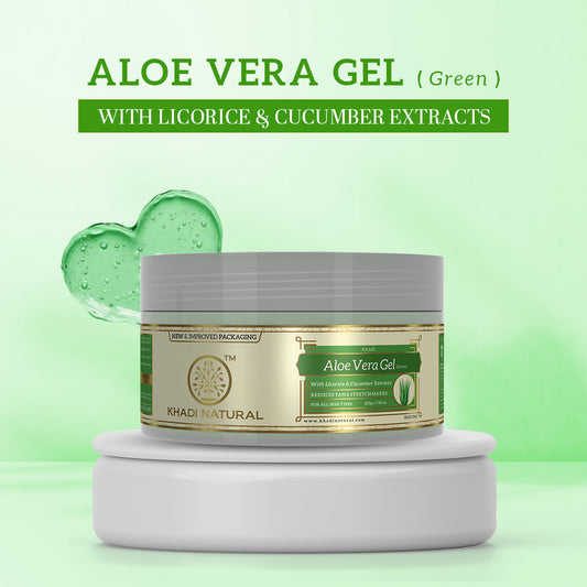 Khadi Natural Aloe vera Gel Hydrating & Soothing Skin Care (200g)