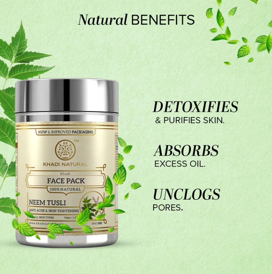 Khadi Natural Neem Tulsi Face Pack - 50gm