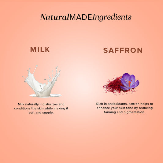 Khadi Natural Milk & Saffron Hand Cream Nourishing Care (50g)