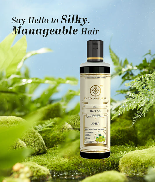Khadi Natural Pure Amla Hair Oil Paraben & Mineral Oil Free (210ml)