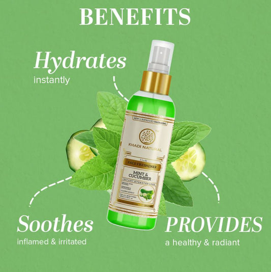 Khadi Natural Mint & Cucumber Face Spray - 100ml