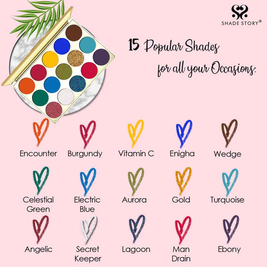 Under The Sea Eye Shadow Palette - 45 gm