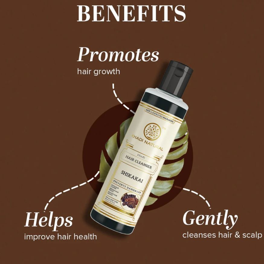 Khadi Natural Shikakai Hair Cleanser - 210ml