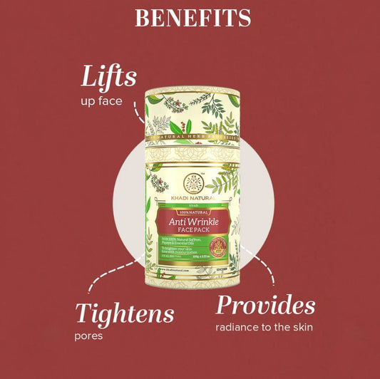 Khadi Natural Anti Wrinkle Face Pack - 100 gm