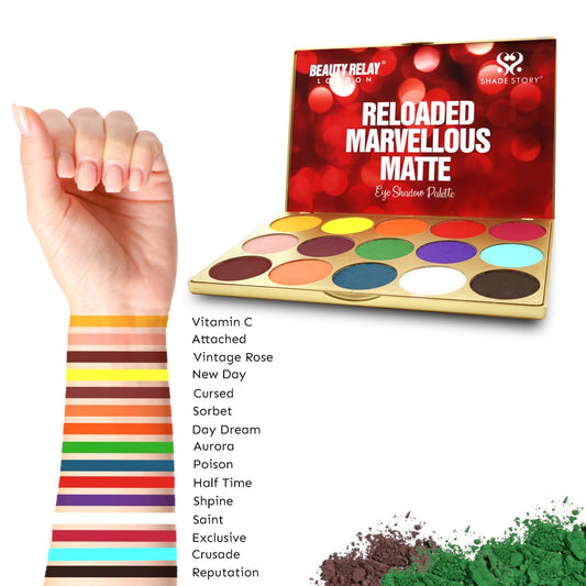 Reloaded Marvellous Matte Eye Shadow Palette - 45 gm