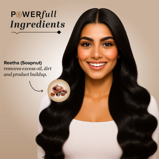 Khadi Natural Organic Reetha Powder Natural Hair Cleanser (150g)