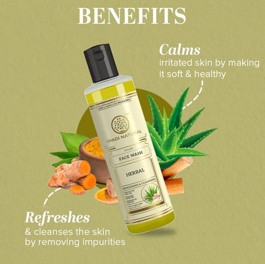 Khadi Natural Herbal Face Wash - 210ml