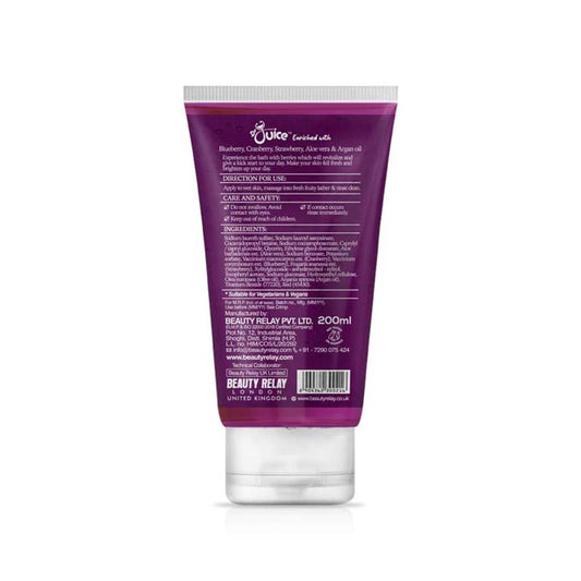 Dr. Juice Pick Me Up Berry Flush Face & Body Wash Enriched With Strawberry, Cranberry, Blueberry, Aloe Vera