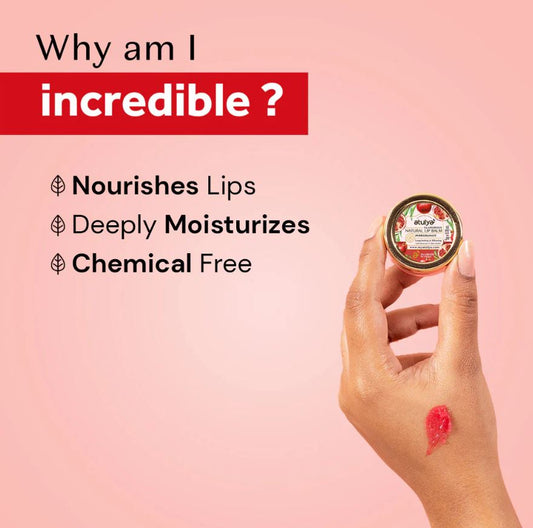 Atulya Pomegranate Lip Balm | Hydrates and Moisturises - 5gm