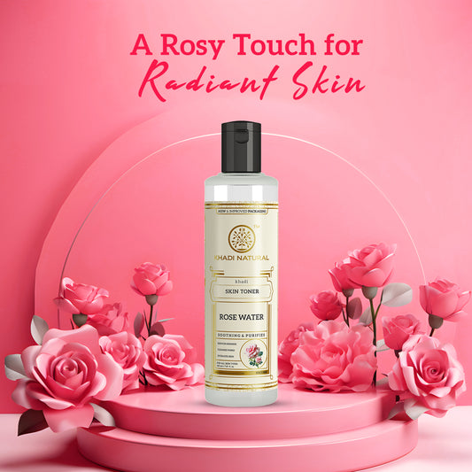 Khadi Natural Natural Rose Water Toner Refreshing Skin Toning (210ml)