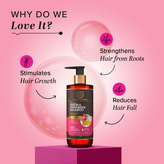 Khadi Natural Onion & Fenugreek Shampoo Powered Botanics Prevent Hair Fall (310ml)