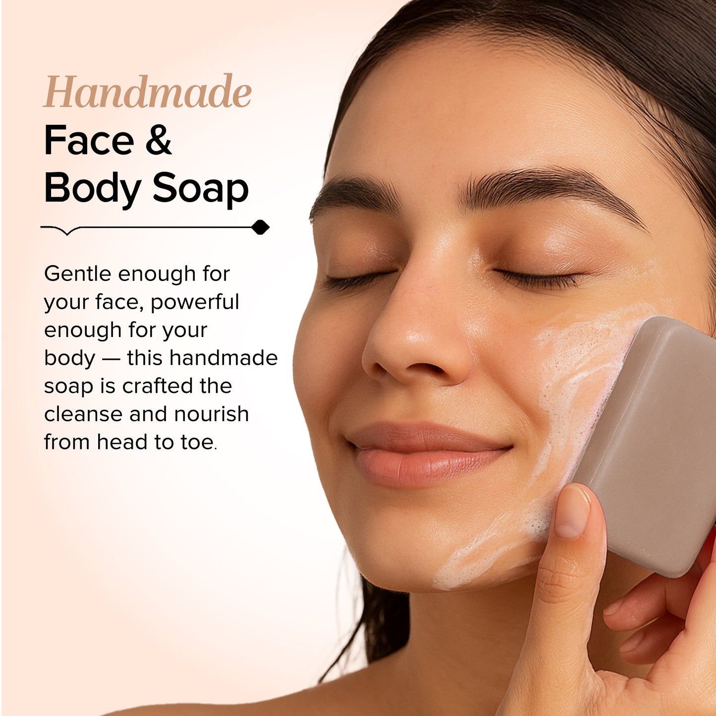 Khadi Natural Sandalwood Soap Gentle Cleansing Pack of 5 (5×125g)