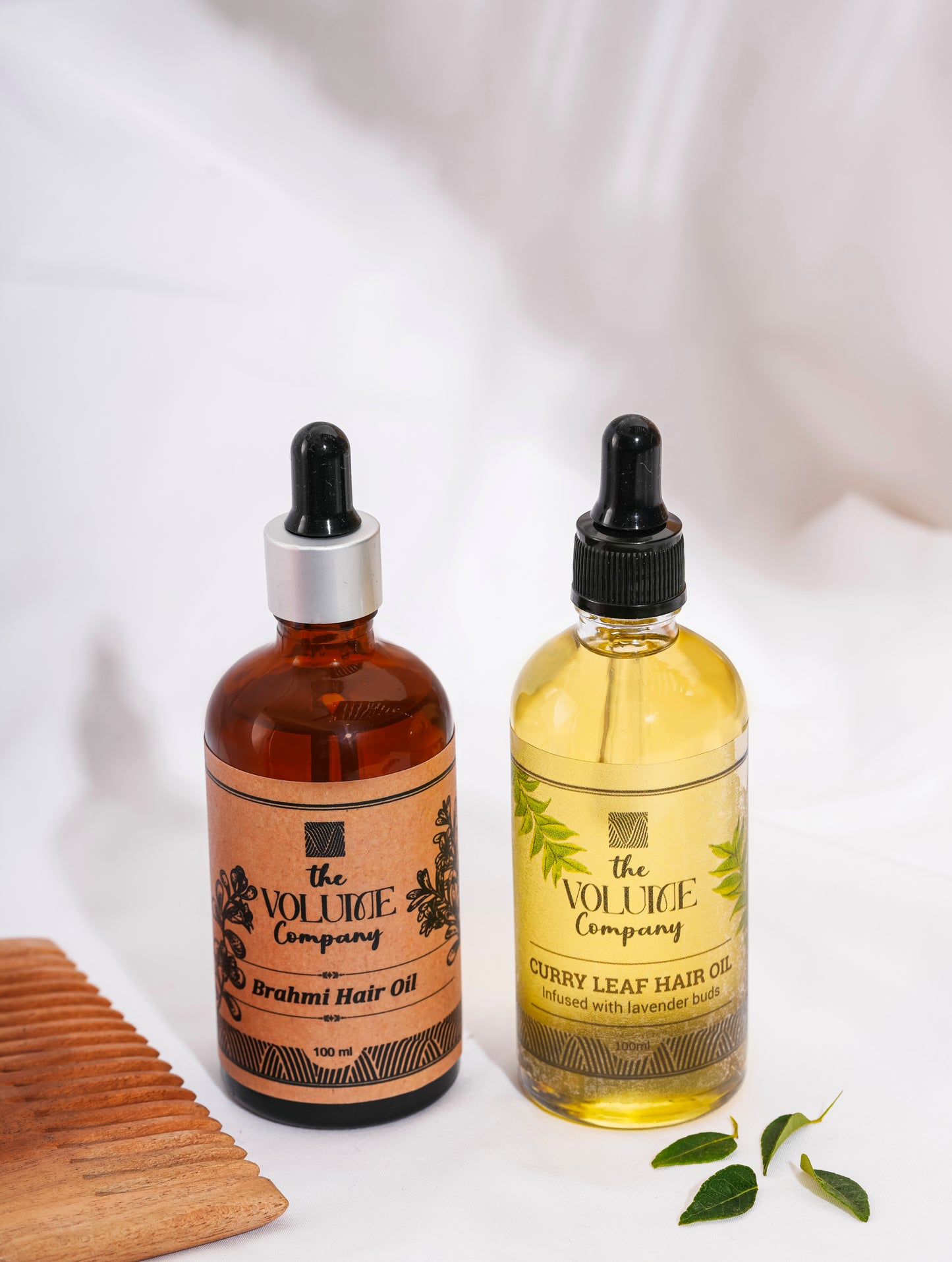 Combo of Brahmi Hair Oil (100 ml) & Curry Leaf Hair Oil (100 ml)