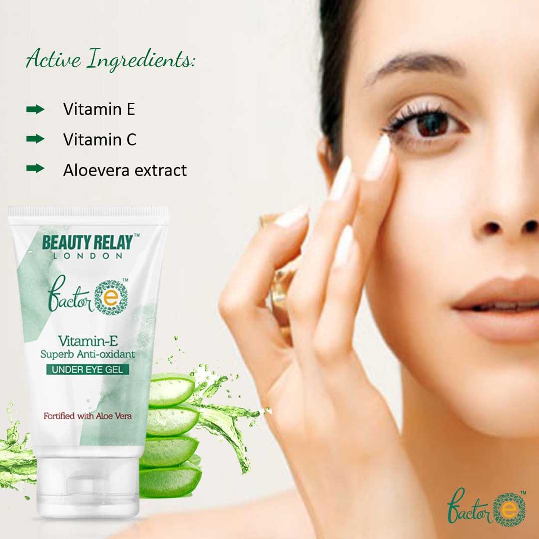 Vitamin-E Superb Antioxidant Under Eye Gel With Castor Oil, Vitamin-E And Aloevera