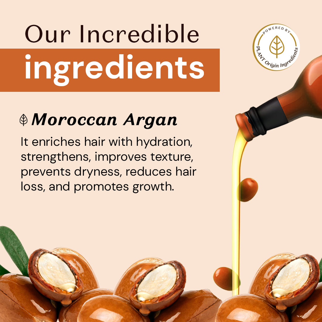 Atulya Moroccan Argan Oil Conditioner | Locks Moisture, Softens Hair | Silicone Free | 300 ml
