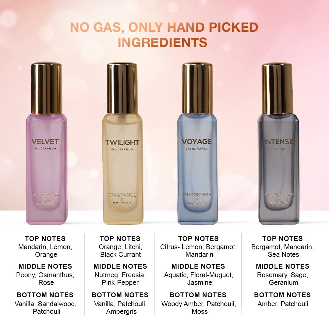 Perfume Gift Set of 4 for Men and Women - 20 ML Each | Best Unisex Perfume set