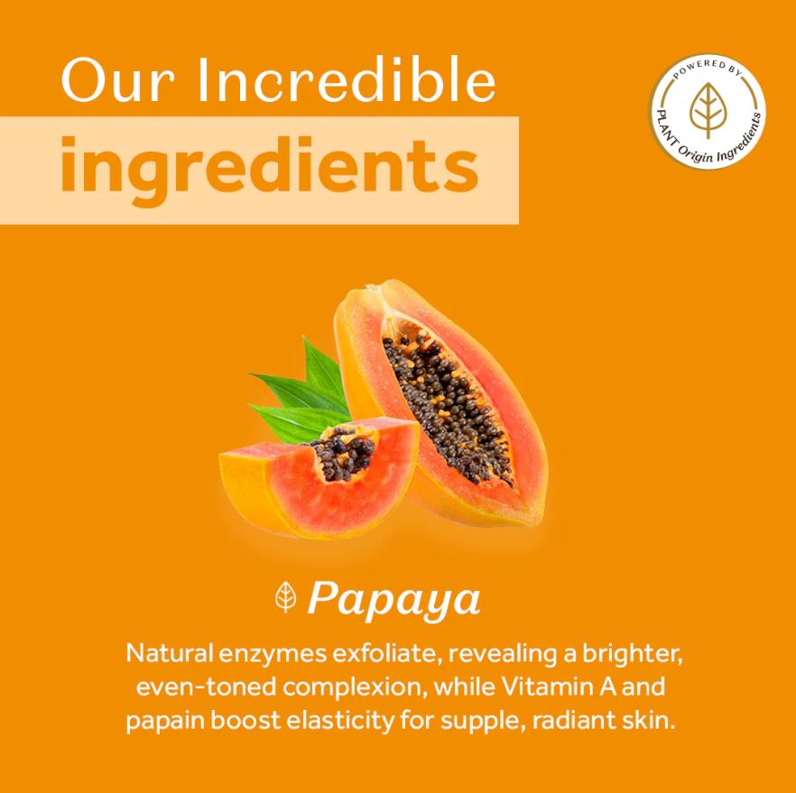 Atulya Papaya Foaming Face Wash with Built-In Silicone Brush | De-tan - 150ml