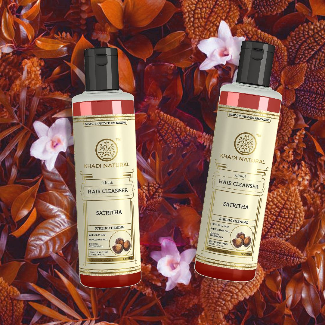 Khadi Natural Herbal Satritha Shampoo Gentle Cleansing (420ml)