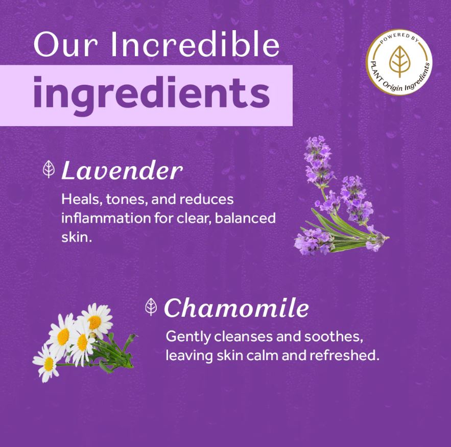 Atulya Lavender & Chamomile Foaming Face Wash With Built-in Silicone Brush - 150ml