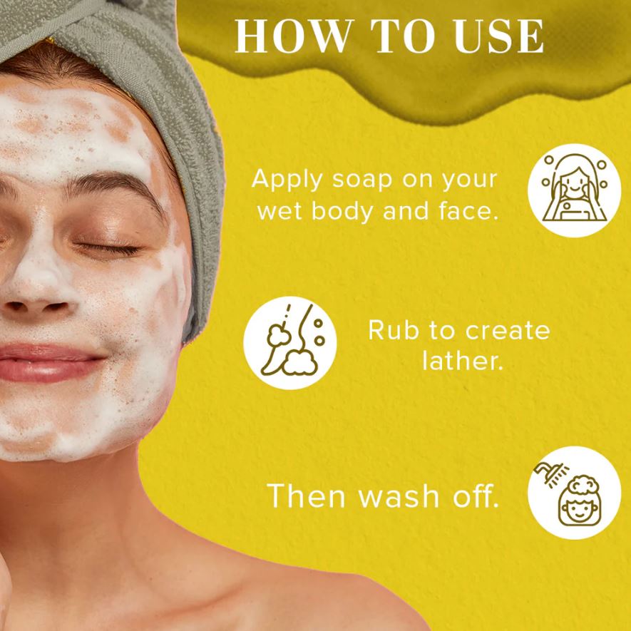 Khadi Natural Herbal Lemon Soap Combo pack of 2 – 125gm Each