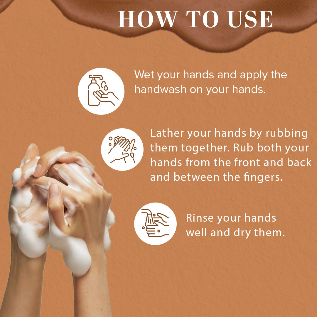 Khadi Natural Moisturizing Sandalwood Hand Wash Bottle + Dispenser Pack of 2 (2×300ml)