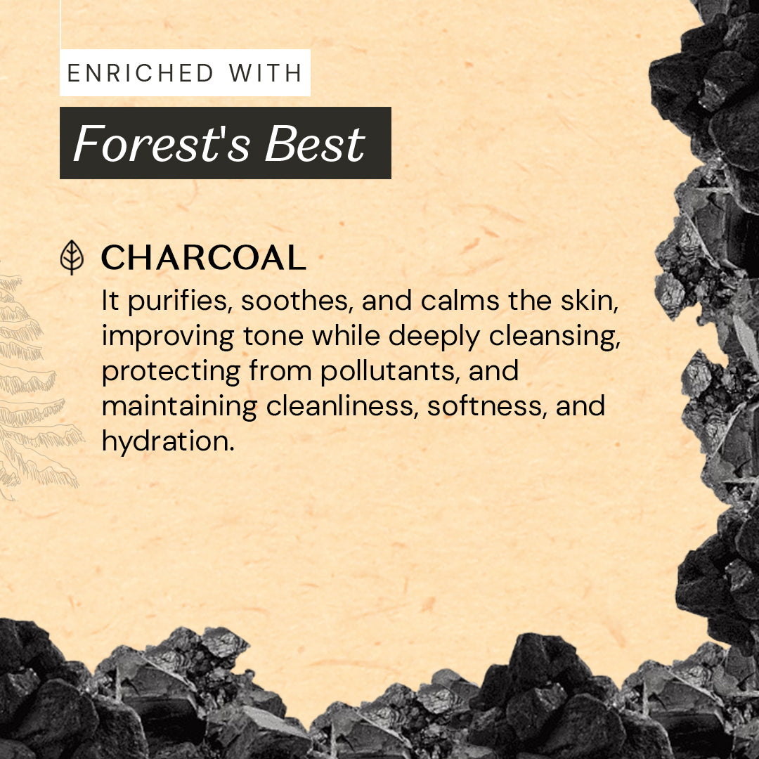 Atulya Charcoal Soap | Purifies Pores, Removes Impurities | SLS & Paraben Free | For all skin types | 125 gm