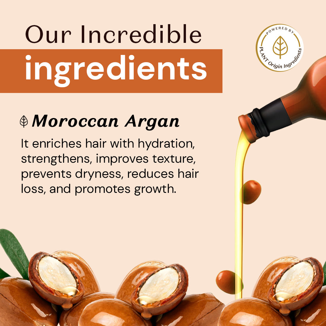 Atulya Moroccan Argan Oil Hair Cleanser | Gently Cleanses & Adds Gloss | Sulphate Free | 300 ml