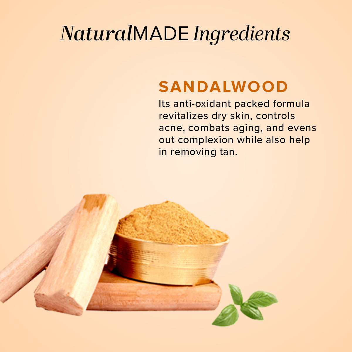 Khadi Natural Sandalwood Soap Gentle Cleansing & Glow Pack of 3 (3×125g)