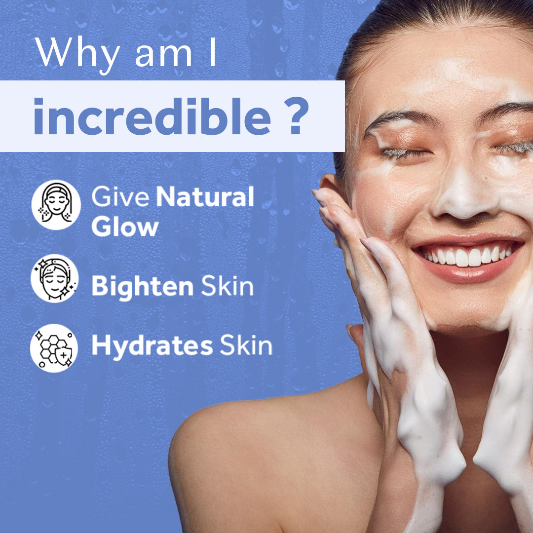 Atulya Rice Water Foaming Face Wash With Built In Face Brush | Brightens & Softens Skin | 150 ml