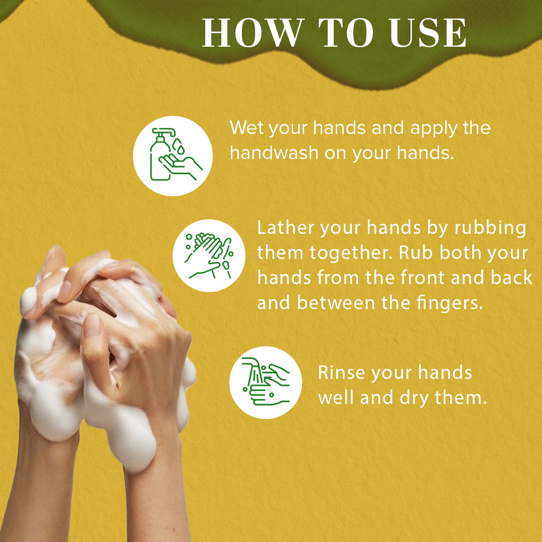 Khadi Natural Refreshing Lemon Hand Wash Bottle & Dispenser Pack of 2 (2×300ml)