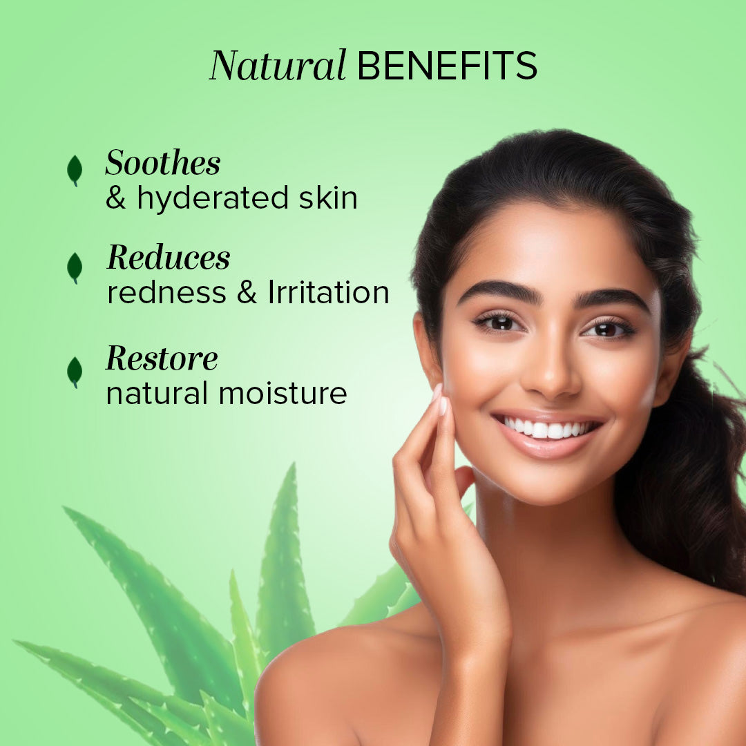 Khadi Natural Aloe vera Gel Hydrating & Soothing Skin Care (200g)