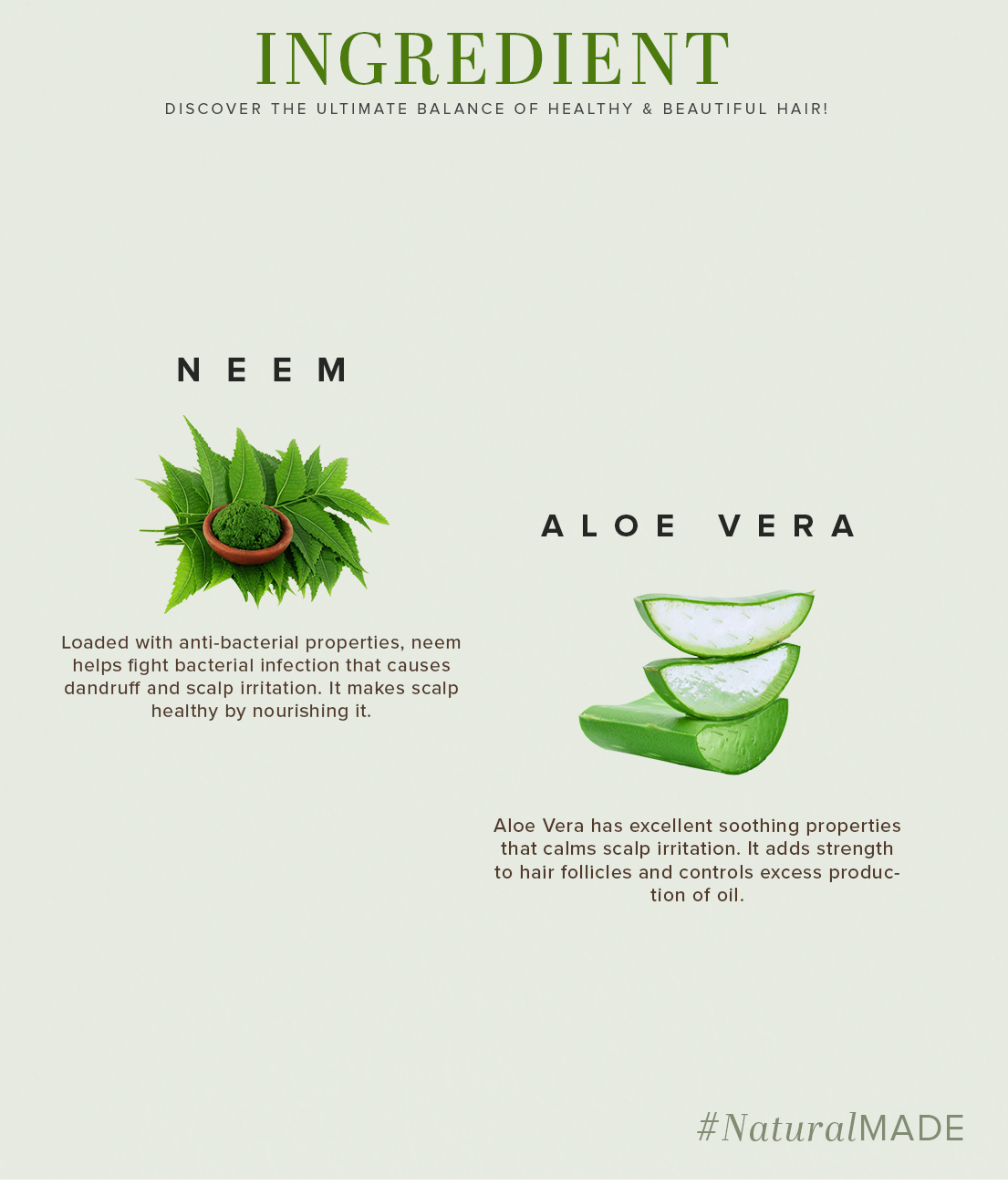 Khadi Natural Neem & Aloevera Shampoo Cleanser SLS-Paraben Free (210ml)