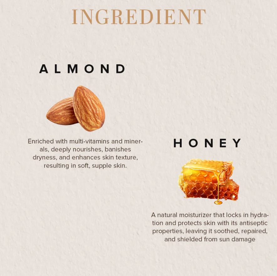 Khadi Natural Almond & Honey Exfoliating Facial Scrub - 100gm