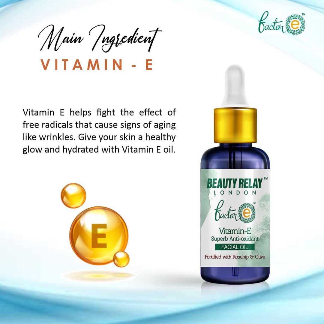 Vitamin-E Superb Antioxidant Facial Oil With Rosehip Oil, Orange Oil, Vitamin-E, Aloevera And Olive Oil