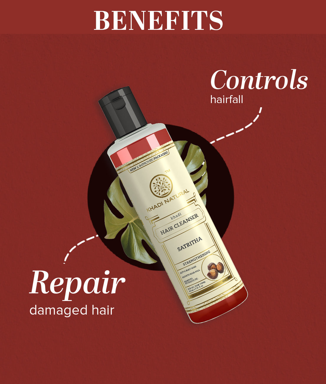 Khadi Natural Herbal Satritha Cleanser Shampoo (210ml)