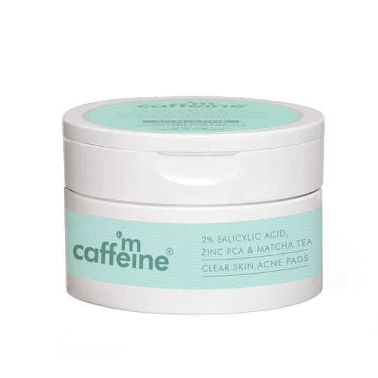 mCaffeine 2% SALICYLIC ACID Zinc PCA & MATCHA TEA CLEAR SKIN ACNE PADS