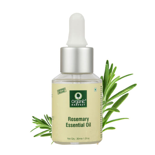 Rosemary Essential Oil, Lighten Dark Spots, Helps in Hair Growth, Reduce Dandruff, Pure & Undiluted Therapeutic Grade Oil, Excellent for Aromatherapy,100% Organic, Paraben & Sulphate Free - 30ml