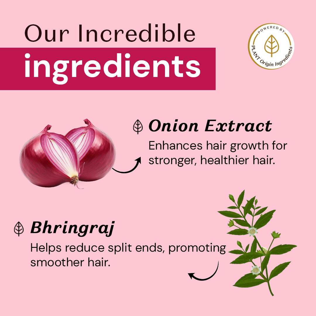Atulya Onion & Bhringraj Shampoo | Deep Cleanse, Scalp Nourishment | 300 ml