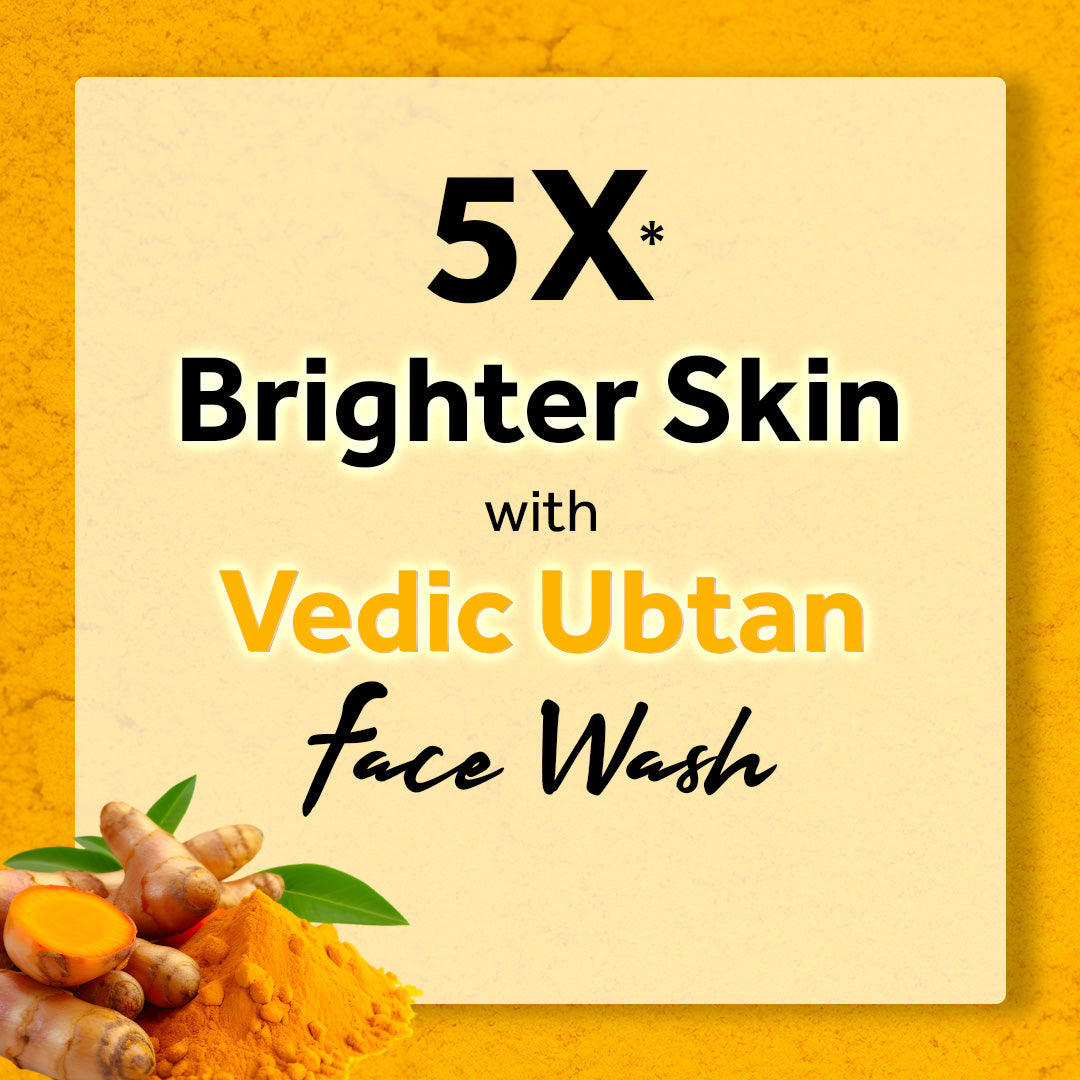 Atulya Vedic Ubtan Foaming Face Wash With In Built Brush | Deep Cleansing & Glow Boost | 150 ml