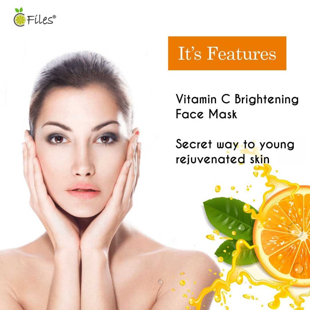 Vitamin C Detox Facial Mask With Gojiberry, Orange, Kakadu Plum, Grape Fruit, Vitamin-E - 200 gm
