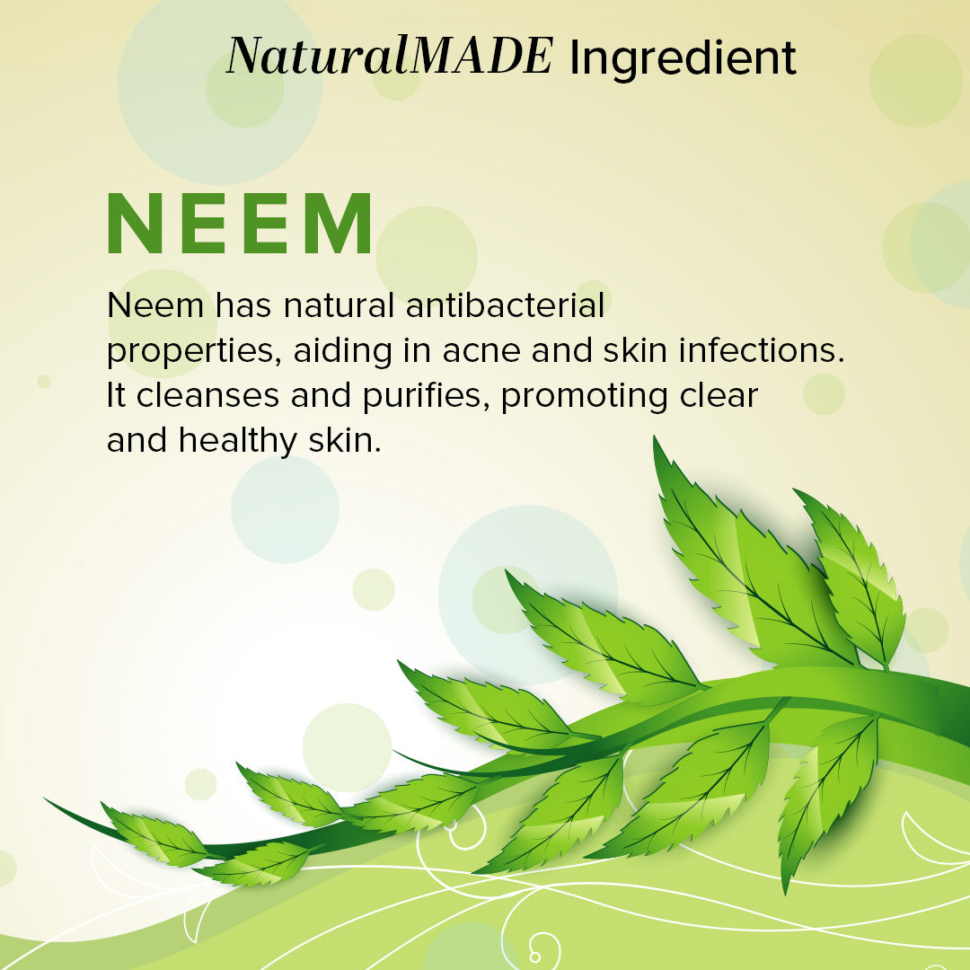 Khadi Natural Pure Neem Soap Deep Cleansing Pack of 3 (375g)