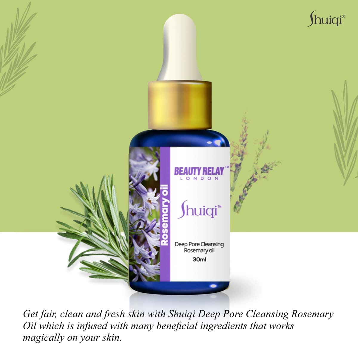 Shuiqi Deep Pore Cleansing Rosemary Oil With Sunflower Oil And Vitamin-E